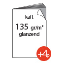 4 pagina's kaft 135g/m&sup2;, glanzend